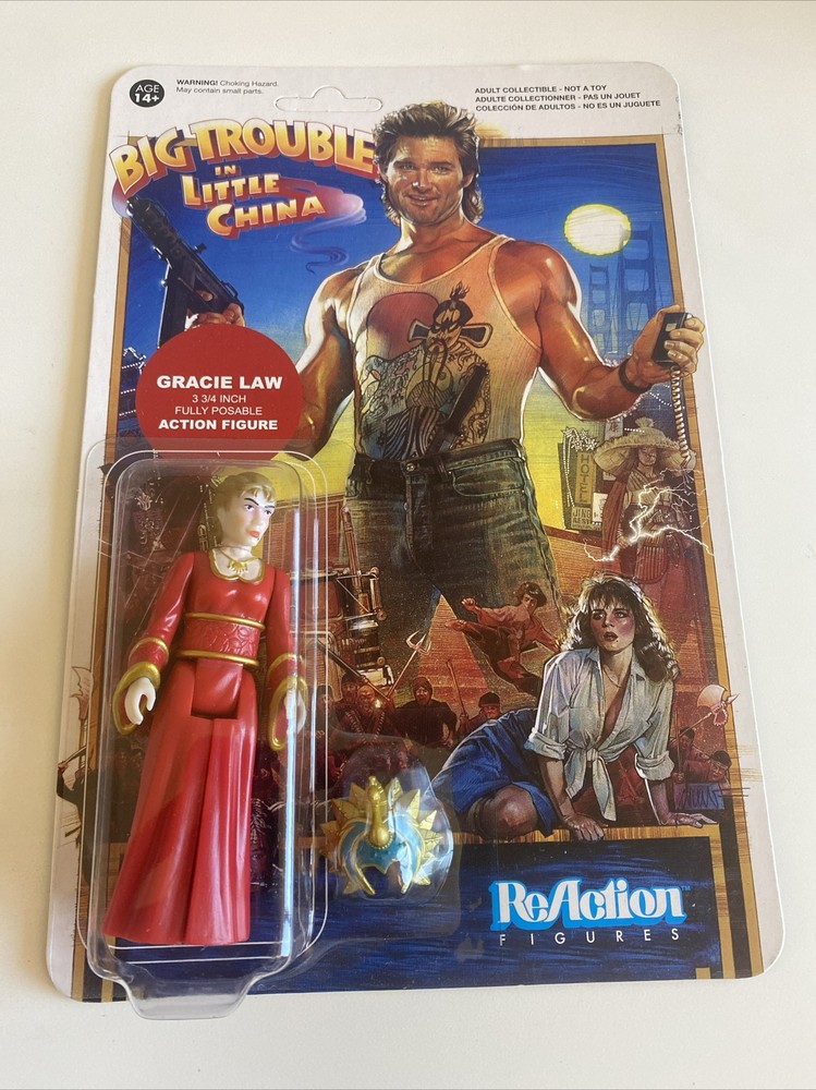 ADHESIVE FAILURE Funko ReAction Big Trouble in Little China Gracie Law Figure
