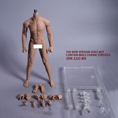 JIAOU DOLL 1/6 Seamless Male Body Doll Male Figure Fit 12″ ForPhicen Hot Toys