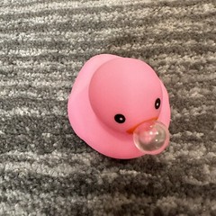 Rubber Duck Pink Bubble Blowing Decor Car Home Office Cute Ornament Ducky New
