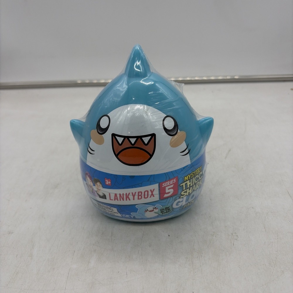 LankyBox Series 5 Mystery Thicc Shark Glow Egg Toy Figure Pack – NEW, SEALED