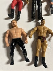 Lot of 10 WWE Wrestling Action Figures Mixed Wrestlers Mattel Jakks Vintage Toys
