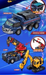 Metal Cardbot W BLAION & SOLIDHORN Fire Truck Crane Transforming Robots set 2025