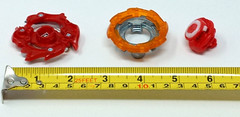 Beyblade B-105 Achilles Burst Auth. w/ QR Code Tomy Hasbro red silver gold