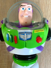Disney Pixar Buzz Lightyear Toy Story Figure English TALKS LIGHTS SOUNDS