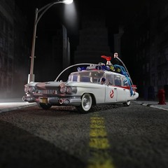 Ghostbusters Plasma Series Ecto-1 (1984), 1:18 Scale Collectible Toy Car