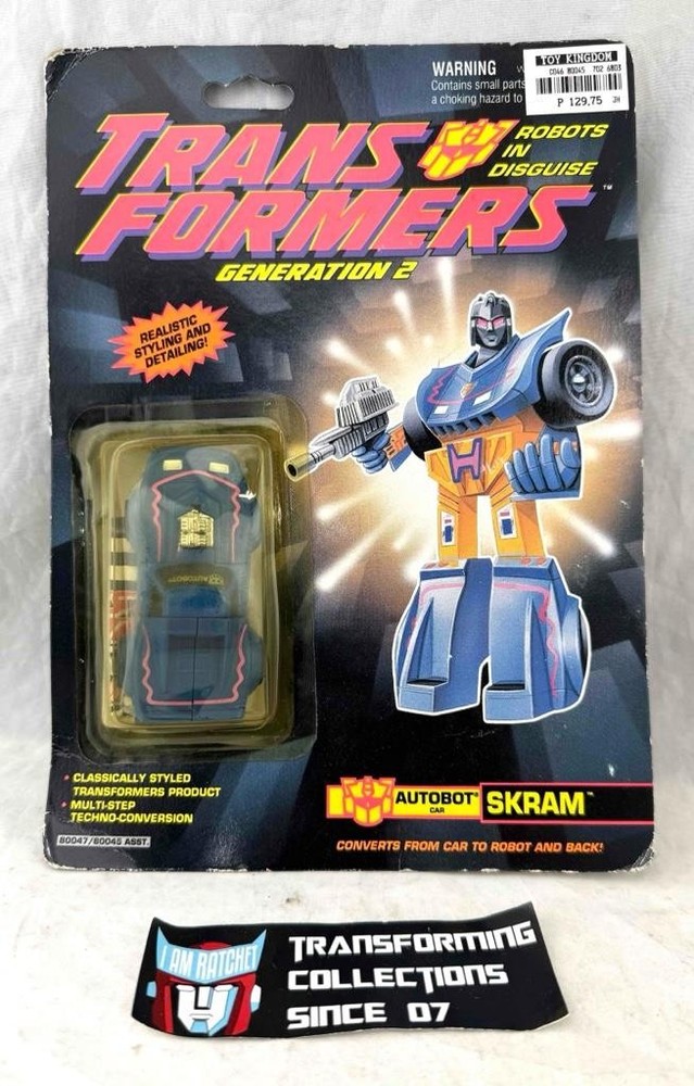 Transformers Original 1993 G2 Axelerators Skram MOSC