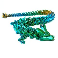 13.14inch 3D Printed Dragon Model,Articulated Animals figure,Toys Home Decor