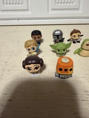 Disney Doorables Lot of 12 Mandalorian Yoda Luke Jabba The Hutt Leia Droid Lando