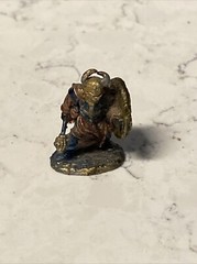 Vintage Metal Miniature Figurines Dungeons & Dragons Tabletop Lot of 5 w/ Dragon