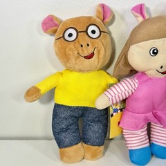 Arthur PBS Kids Plush Lot of 4 Arthur DW Francine Buster 9” Stuffed Animals NWT