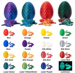 3D Printed Dragon in Egg Full Articulated Dragon Home Office Decor Fidget Toys