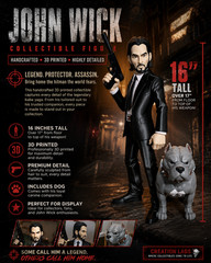 🔥 John Wick Collectible Figure & Dog 🔥
