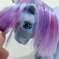 Vintage My Little Pony Blue Belle Italy Hasbro 1982 G1 Purple Stars