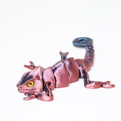 8.3inch 3D Printed Lizard Model,Articulated Animals Figure,Fidget Toy Home Decor