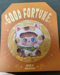 FREE SHIP! Jotoys Q Kid Good Fortune Plush Figure Opened Blind Box FORTUNE CAT