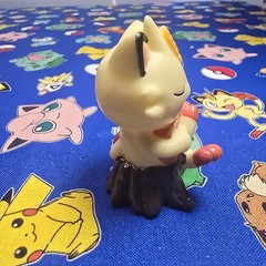 Pokemon Meowth Figure Finger Puppet 1999 Nintendo Bandai PVC Vintage Japan USA
