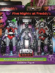 NEW FNAF Endo Series Collector Figures 3 Sets Roxanne, Freddy, Glamrock Chica