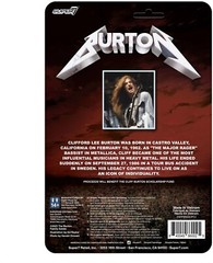 Metallica Cliff Burton ReAction Figure (Blue Flannel Shirt) Super7 – In Stock