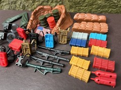 Vintage 1983 Galoob A-Team COMBAT HEADQUARTERS Playset Parts Lot Remco KO’s