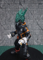 Handmade 1/12 3D Print Head for deku dark version Action Figure SHF(No body)