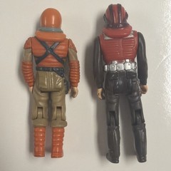 Kenner M.A.S.K. Bruce Sato/Matt Trakker Rhino Action Figures W/ short masks.