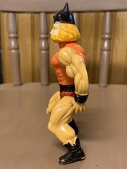 Vintage 80s MOTU KO Galaxy Heroes Wrestler Warrior Huk Orange Chest Variant READ