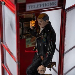 MMMTOYS 1/6 Phone Booth Model Scene Platform for 12” Action Figure Model Doll
