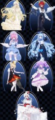 9Pcs Paradox World 18.2cm/7.1″ Bjd Doll Dressable Action Figures Official All In
