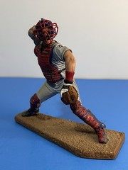 IVAN RODRIGUEZ McFarlane Action Figure 2002 with 10 trading cards pre-owned