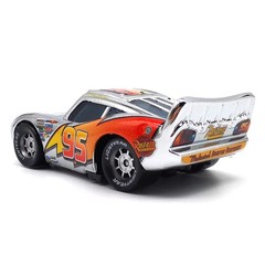 Disney Pixar Cars Movie Silver Metallic Lightning McQueen 1:55 Diecast Model Car