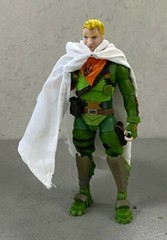 SU-375-NDHC-WT: White Wired hood cape for 3.75″ Acid Rain Star Wars (No Figure)