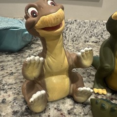 The Land Before Time Hand Puppets 1988 Pizza Hut Lot Of 4