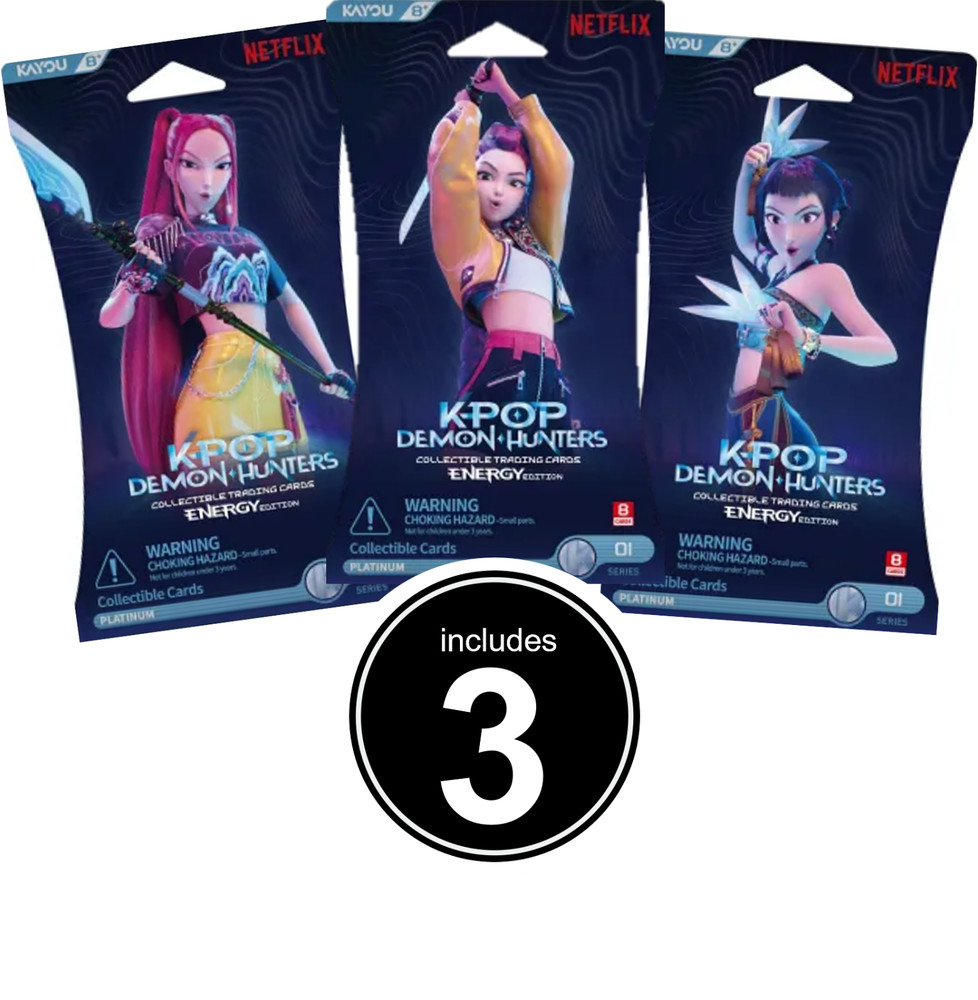 K-Pop Demon Hunters Trading Cards includes 3 Booster Packs
