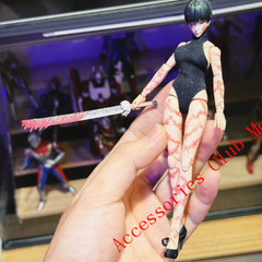 New Custom 1/12 Painted Jujutsu Kaisen Maki Zenin 6″ Action Figure