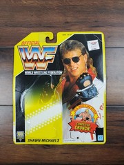 Vtg 1993 WWF HASBRO Shawn Michaels Yellow Cardback Card Back Series 7