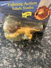 The Lion King Fighting Action Adult SIMBA 1994 Disney Toy Figure Battle Package