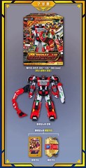 Metal Cardbot S Season 2 FLAMENOVA Transformer Robot Fire Car+ Express Ship