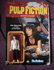 ReAction Figures Lot 3 Pulp Fiction Mia & Marsellus Wallace Jules Winnfield
