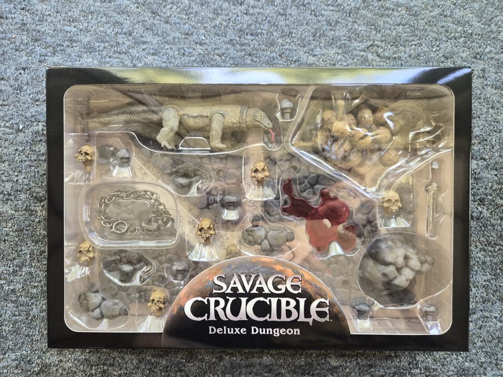 Savage Crucible Deluxe Dungeon Set Harvinger Studios No Card Or Blind Bag