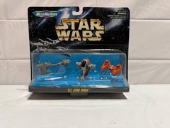 VINTAGE 1997 Micro Machines Star Wars VI Slave I Escort Frigate Cloud Car Galoob