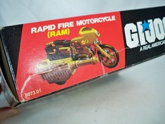 K26i47711 RAM MOTORCYCLE W/ BOX & UNUSED DECALS COMPLETE 1982 VINTAGE HASBRO