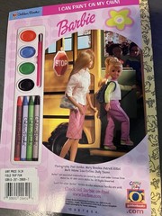 Vtg 2002 Golden Books Barbie “Field Trip Fun” RARE Paint And Coloring Book!