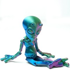 8.3inch 3D Printed Alien Model,Articulated Animals figure,Fidget Toys Home Decor