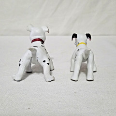 Just Toys Bend-Ems 101 Dalmatians lot of 6 bendy toys (with marks/wear)