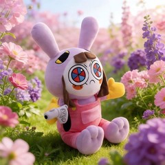 25cm Maid Jax Plush Toy Stuffed Rabbit Doll Soft Cuddly Character For Girls Room