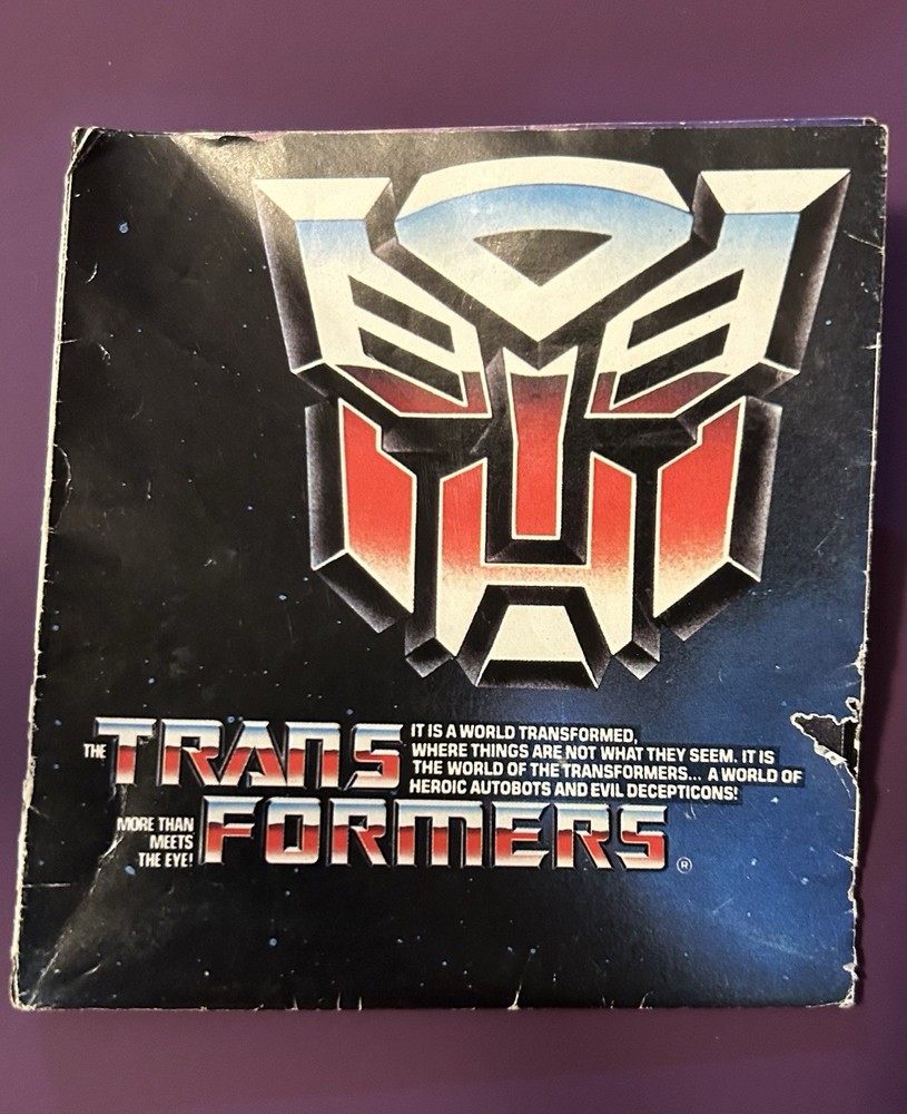 Transformers 1985 folded Catalog Checklist Insert Poster – Vintage