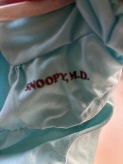 Vintage Snoopy Vinyl Doll w/ Snoopy M.D. Outfit 1966 UFS Ideal Determined 1970s