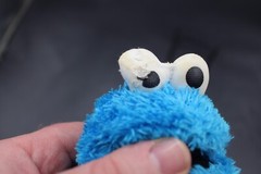 SESAME STREET Cookie Monster 10″ Plush Toy Stuffed Animal HASBRO 2010 Blue