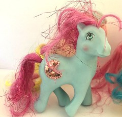 Vintage Lot Of 6 My Little Pony All Say Hong Kong Or China On Foot Hasbro 83-87