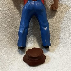 Vintage WWE WWF LJN Superstars Hillbilly Jim Wrestling Figure with Hat